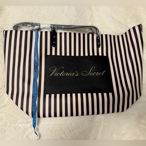Victoria’s Secret Striped Logo Tote - Picture 7 of 8